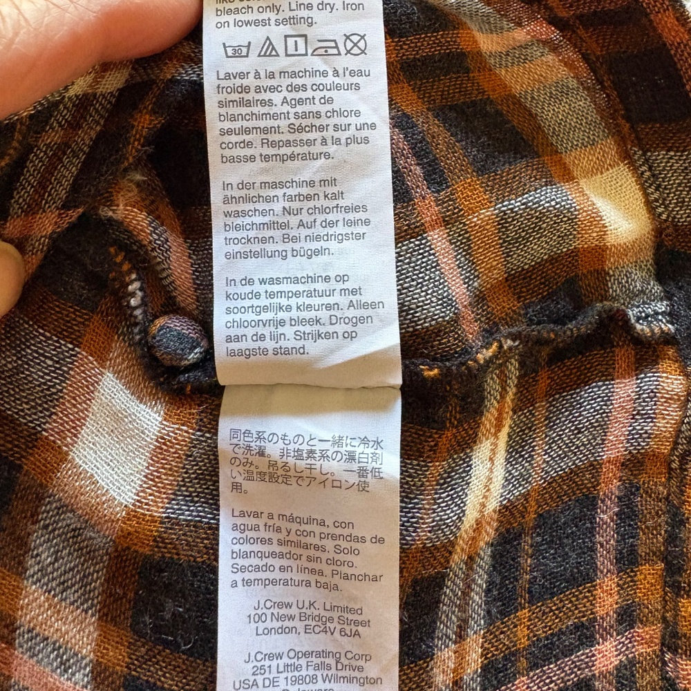 Madewell flannel wrap top XS- Cute and flattering! - Picture 8 of 13